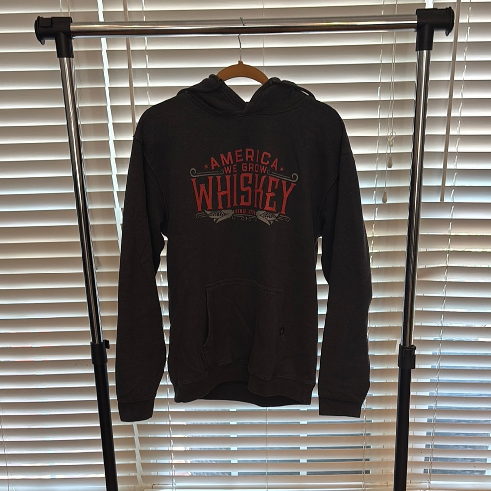 Dark Gray Whiskey Graphic Hoodie